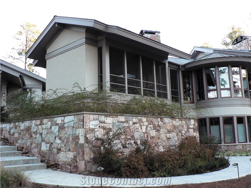Apache Rainbow Quartzite Masonry, Wall Cladding