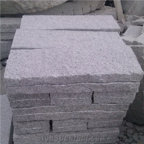 White Granite Cobble Paving Slabs
