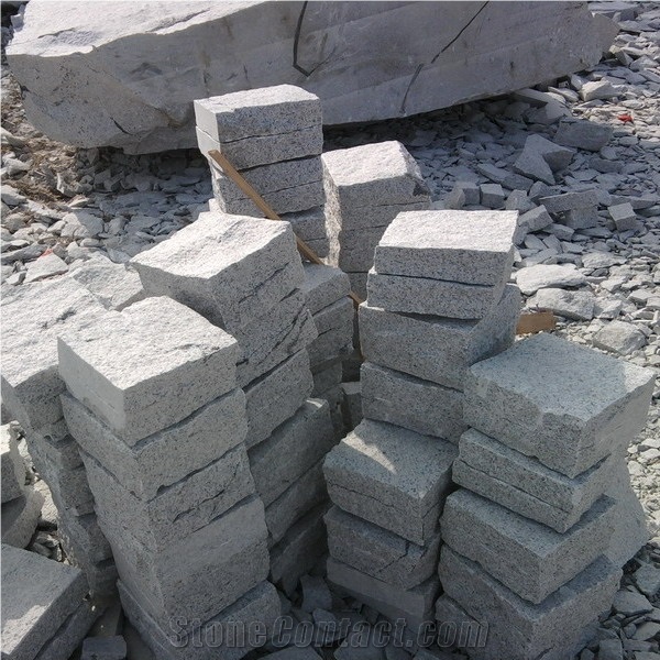 White Granite Cobble Paving Slabs