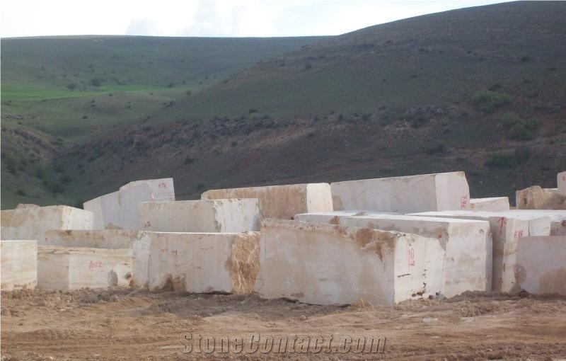 Kayseri Light Travertine , Light Blanco Travertine Blocks