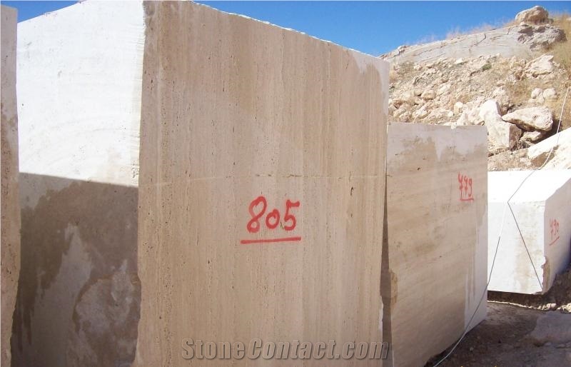 Kayseri Noce Travertine Blocks