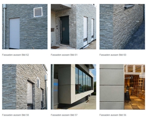 Stacked Quartzite Facade Stacked Quartzite Facade