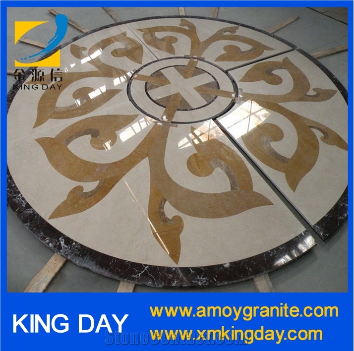 Marble Medallion,Marble Waterjet Pattern,Tiles Floor Patterns Waterjet,Custom Medallions,Waterjet Marble Pattern Cutting