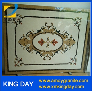 Wave Pattern Marble Mosaic,Square Ceiling Medallions,Marble Inlay Floor Pattern,Marble Stone Pattern