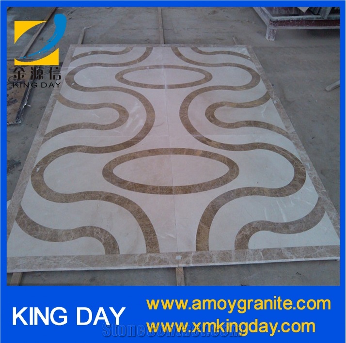 Wave Pattern Marble Mosaic,Square Ceiling Medallions,Marble Inlay Floor Pattern,Marble Stone Pattern