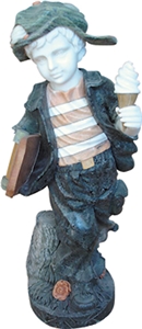 China Multicolor Marble Human Statue