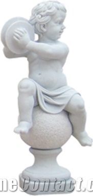 China Multicolor Marble Human Statue