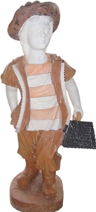 China Multicolor Marble Sculpture & Statue-Human