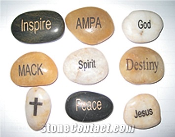 Engraved River Pebble Stone,Mixed Pebble Stone,River Stone,Polished Pebbles,Flat River Pebbles,Pebble Pattern