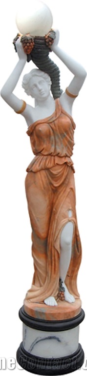 Multicolor Marble Human Figurines Statue & Sculpture & Human Carved & Handcraft