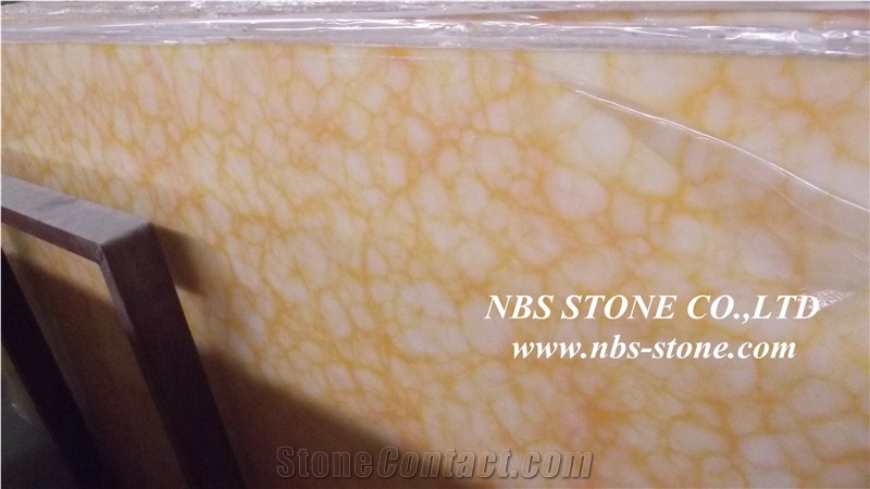 Artificial Beige Marble Big Slabs,Random Edge Polished Surface,China Beige Marble Artificial Stone