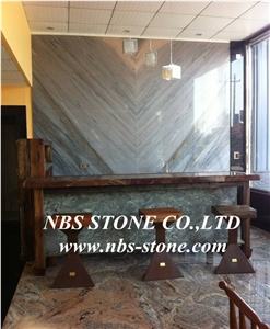 Aurora Blue Quartzite Slabs & Tiles,Brazil Blue Quartzite for Walling