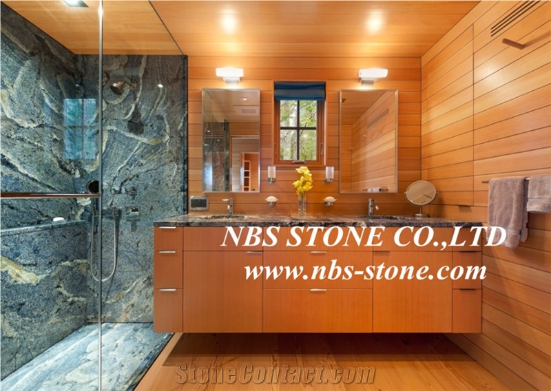 Azul Bahia Granite Slab, Brazil Blue Granite
