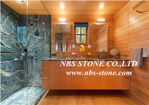 Azul Bahia Granite Slab, Brazil Blue Granite