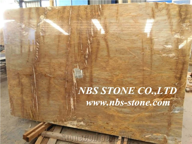 Barcelona Gold Polished Granite Slabs & Tiles,Spain Yellow Granite for Walling