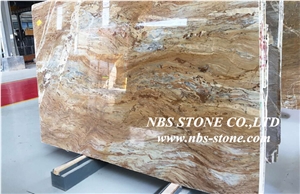 Barcelona Gold Polished Granite Slabs & Tiles,Spain Yellow Granite for Walling