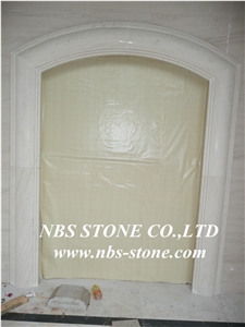 Beige Marble Window Frame,China Window Surround