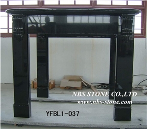 Black Fireplace Mantel,Modern Fireplace Mantel,Stone Fireplace Mantel