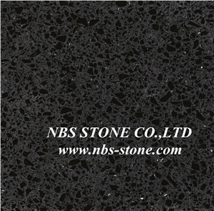 Black Galaxy Quartz Stone Tiles
