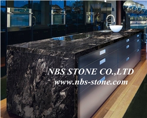 Black Titanium Granite Tiles & Slabs,Black Brazil Titanium Granite