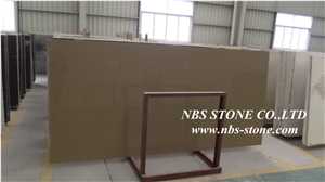 Brown Artificial Stone Slab,China Pure Brown Artificial Stone