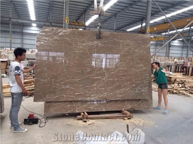 Castle Brown Marble Tiles & Slab