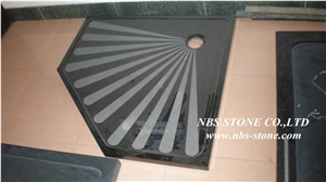 China Black Granite Shower Tray