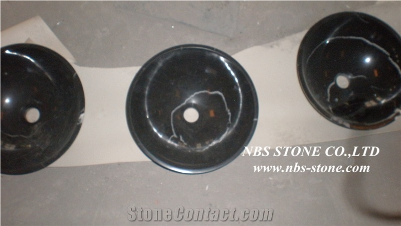 China Black Granite Sink (Bowl), Shanxi Black Granite Wash Bowls