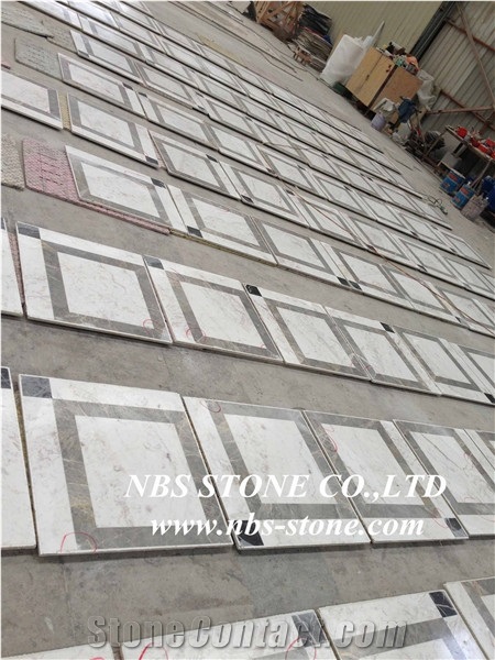 China Multicolor Marble Water Jet Medallion,Bulding Decration for Floor
