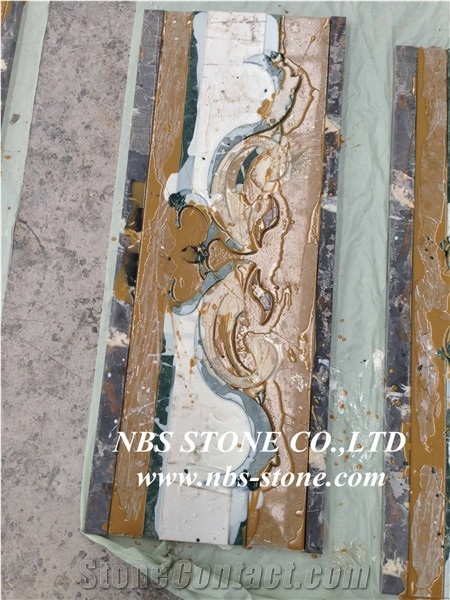 China Multicolor Marble Water Jet Medallion,Bulding Decration for Floor