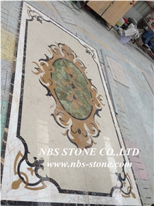 China Multicolor Marble Water Jet Medallion,Bulding Decration for Floor