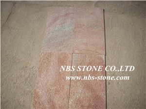 China Red Quartz Stone Tiles