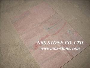 China Red Quartz Stone Tiles