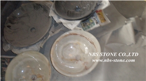 China Yellow Onyx Vessel Sinks, Wholesale Sinks,Distributed Basins,Factory Nature Stone Sinks, Manufactured Cheap Wash Basins