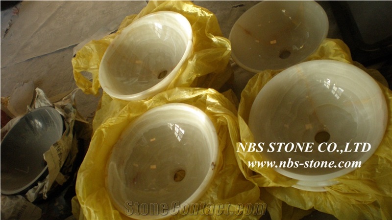 China Yellow Onyx Vessel Sinks, Wholesale Sinks,Distributed Basins,Factory Nature Stone Sinks, Manufactured Cheap Wash Basins