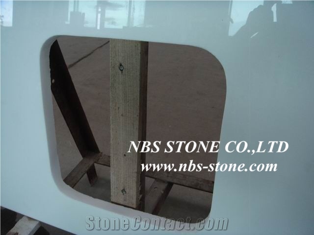 Crystal White and Cream Crystalized Glass Stones