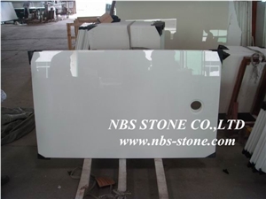 Crystal White and Cream Crystalized Glass Stones