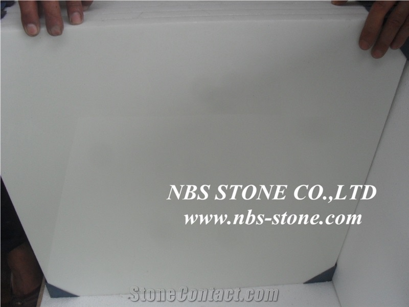 Exporter Crystallized Glass Stone Panel, White Nano Glass Flooring Tile&Slab