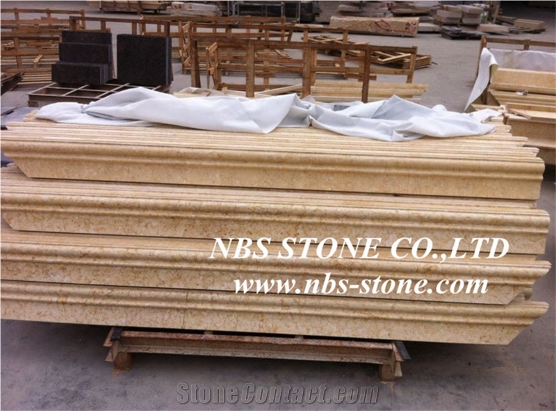 Giallo Atlantide Marble Window Frames & Doors, Yellow Egypt Marble Window Surround