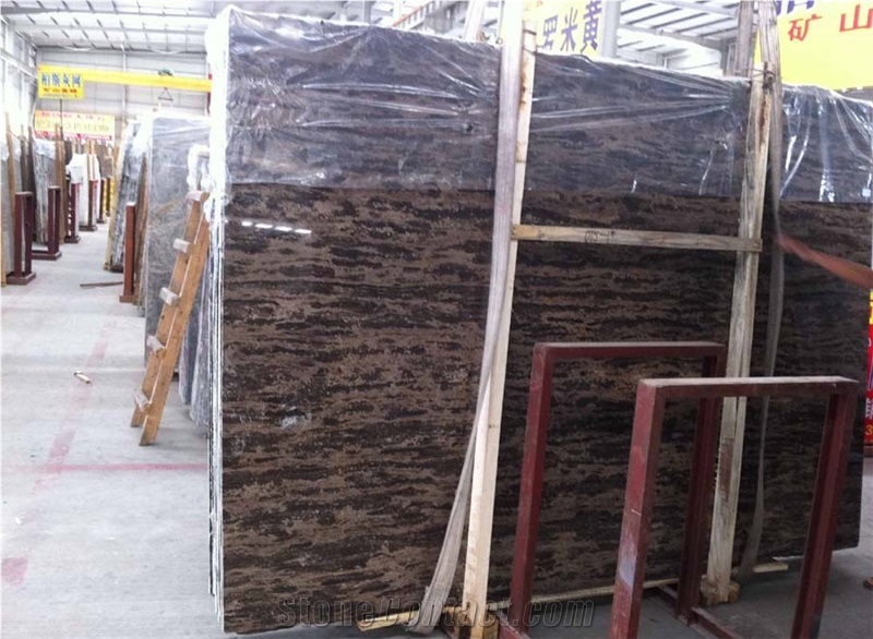 Golden Beach Marble Tiles & Slabs,Golden Beach Marble (Coffe Brown Color)