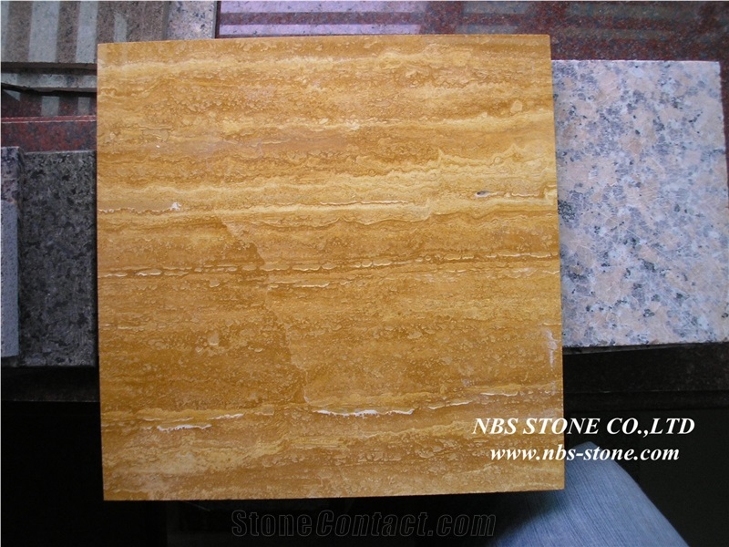Golden Travertine Slabs & Tiles,Turkey Yellow Travertine