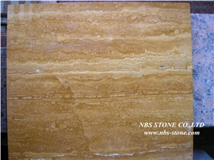 Golden Travertine Slabs & Tiles,Turkey Yellow Travertine