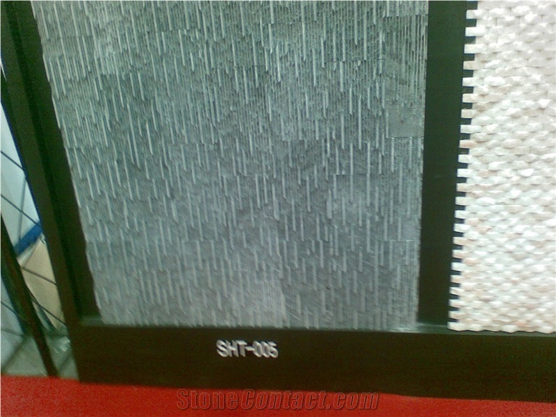 Green Water Falling Quartzite Cultured Wall Stone,Running Water Line Wall Cladding