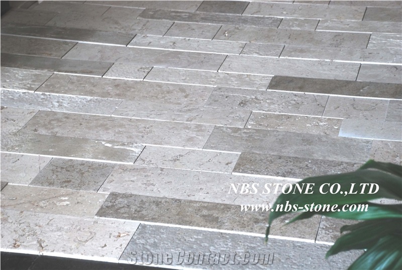 Grey Limestone for Wall for European Villa