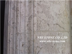 Grey Limestone for Wall for European Villa