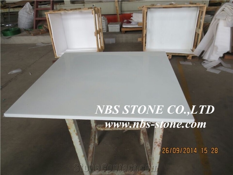 Nano Crystal Glass Stone,Polished China Super White Glass Marble