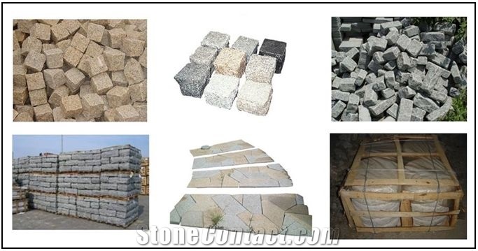 Paving Stone, Grey Granite Cube Stone & Pavers
