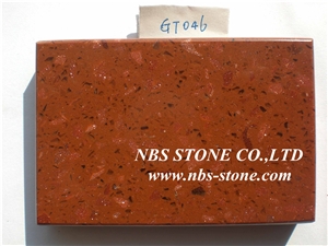 Red Crystalized Glass Stones,Polished China Super Red Glass Marble