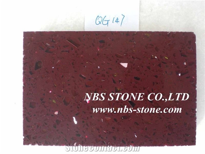 Red Crystalized Glass Stones,Polished China Super Red Glass Marble
