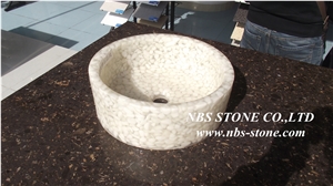 White Artificial Stone Sinks & Basins for Wash